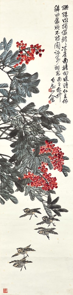 Red Bean and Sparrows by Wang Zhen
