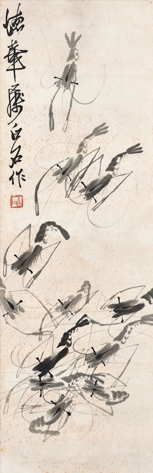 Shrimps by Qi Baishi