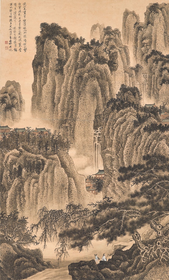 Landscape in the Style of Fan Kuan by Xie Zhiliu