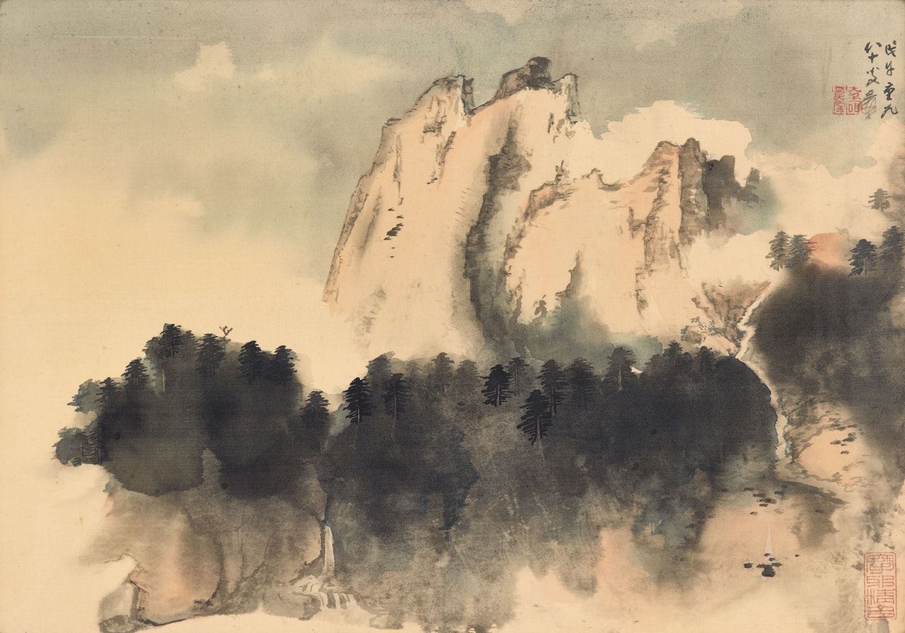 Cloudy Peak by Zhang Daqian