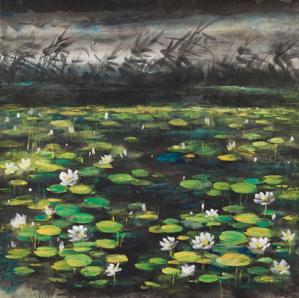 Lotus Pond by Lin Fengmian