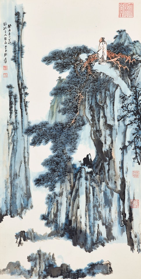Scholar on the Mountain by Zhang Daqian