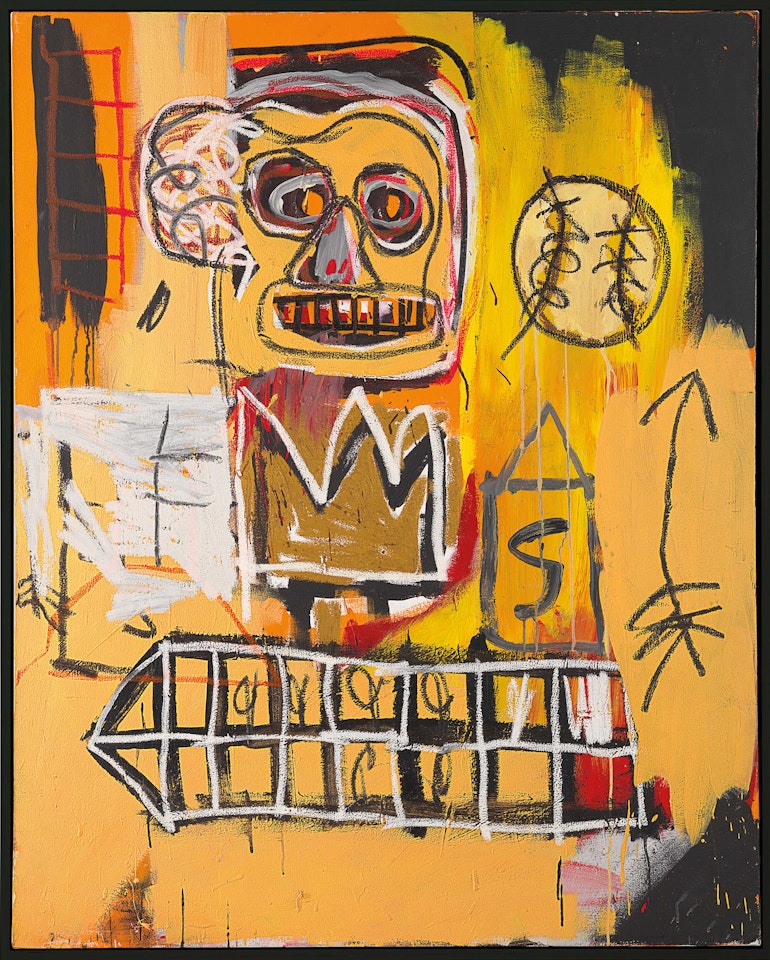 Untitled (Orange Sports Figure) by Jean-Michel Basquiat