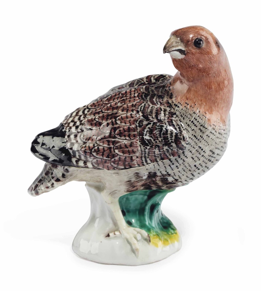 A MEISSEN PORCELAIN MODEL OF A PARTRIDGE by Anonymous