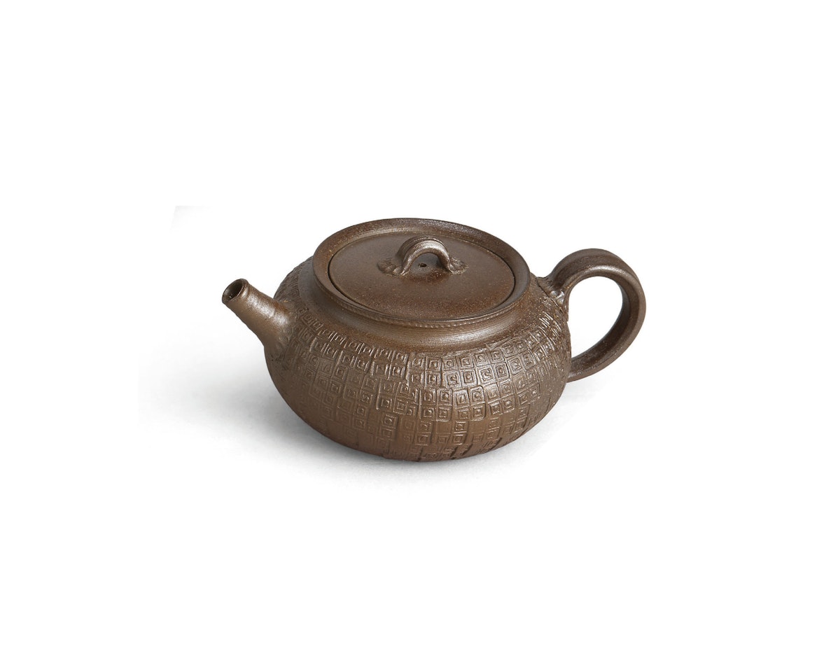 A YIXING TEA POT AND COVER by Anonymous