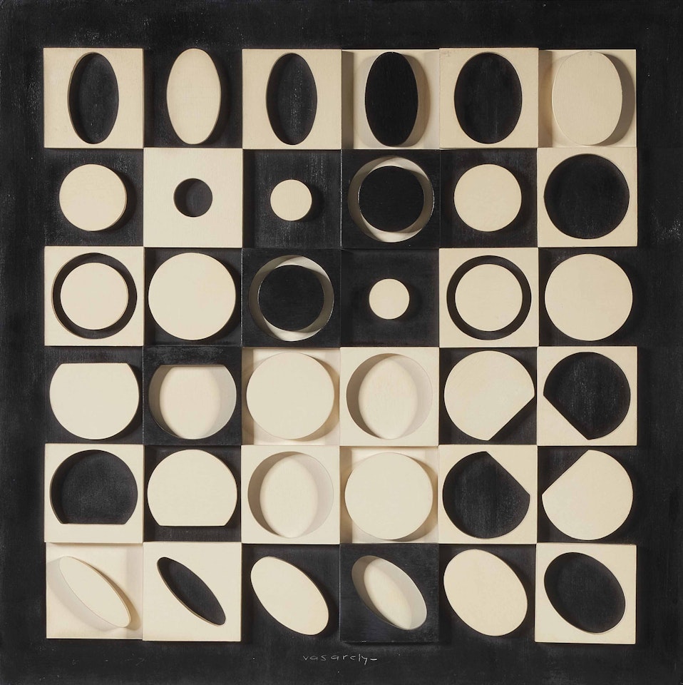 G-Noir-Blanc by Victor Vasarely
