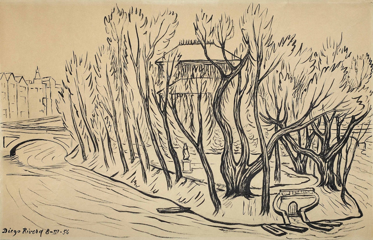 Slovansky, Ostrov, Praga by Diego Rivera