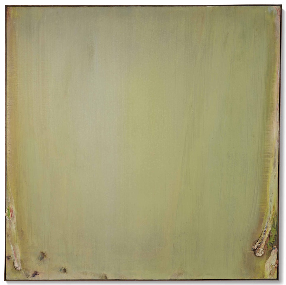 Carré vert pâle du jardin by Olivier Debre