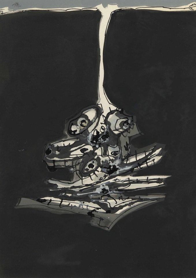 Chien de Goya by Antonio Saura