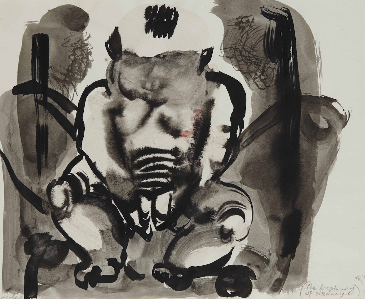 The Beginning of Tyranny by Marlene Dumas