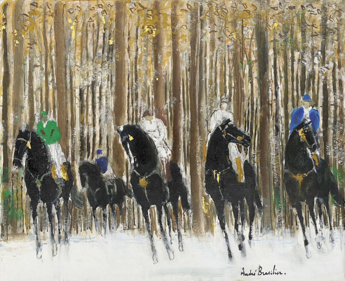 Sortie du bois by André Brasilier