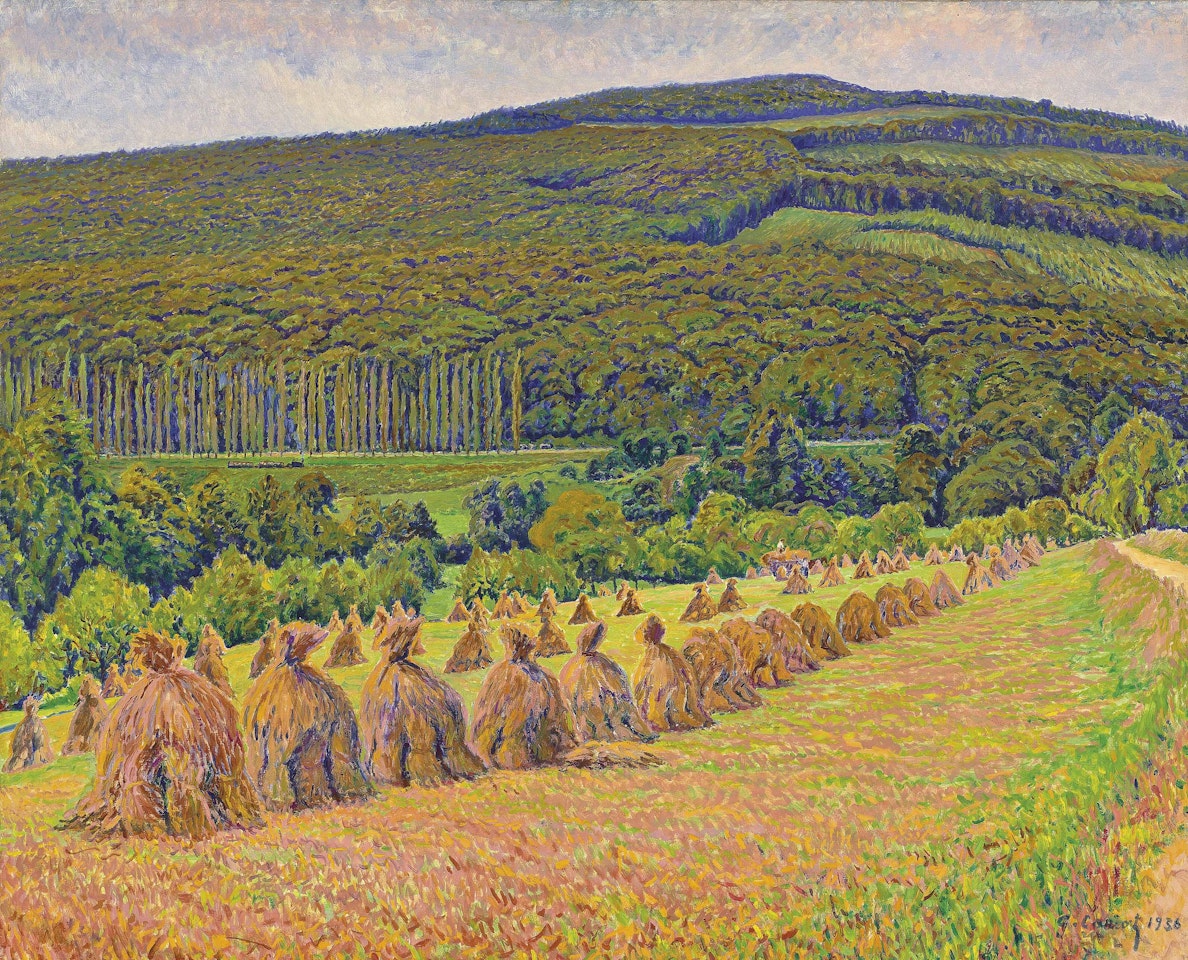 Meules dans les champs by Gustave Cariot