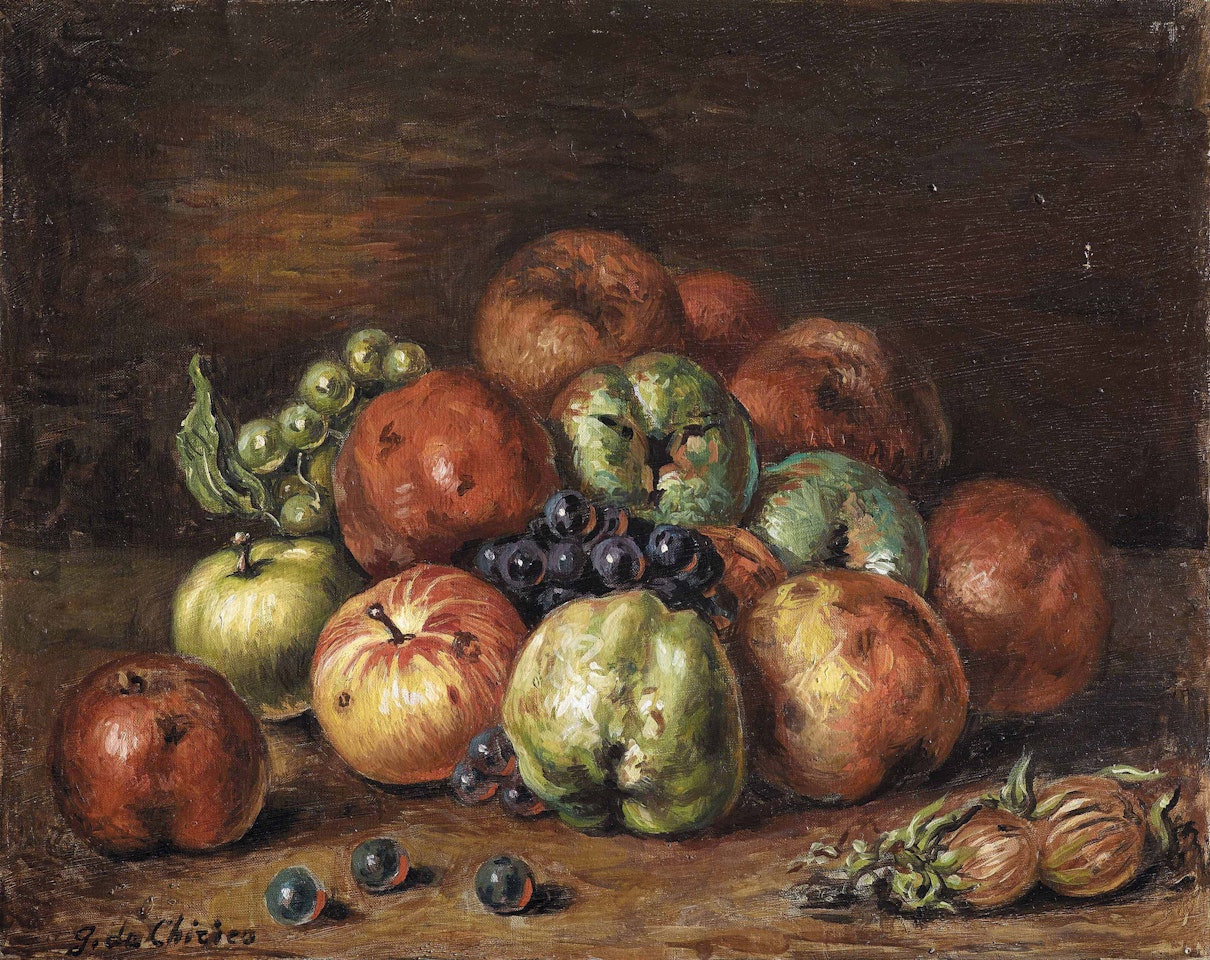 Vita silente di frutta by Giorgio de Chirico