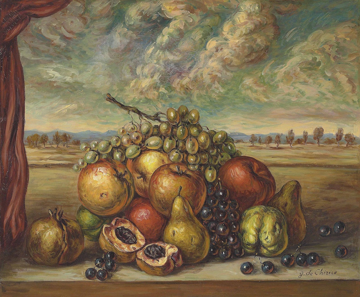 Frutta in un paese by Giorgio de Chirico
