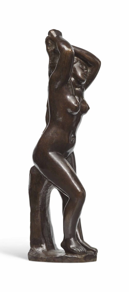 Baigneuse debout se coiffant by Aristide Maillol