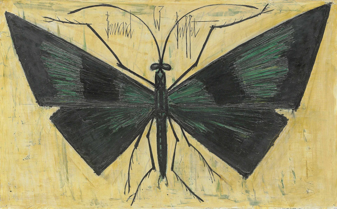 Papillon vert by Bernard Buffet