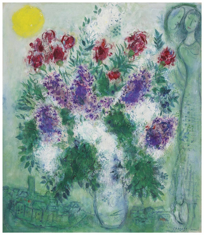 Fleurs de Vence ou Lilas sur Vence by Marc Chagall