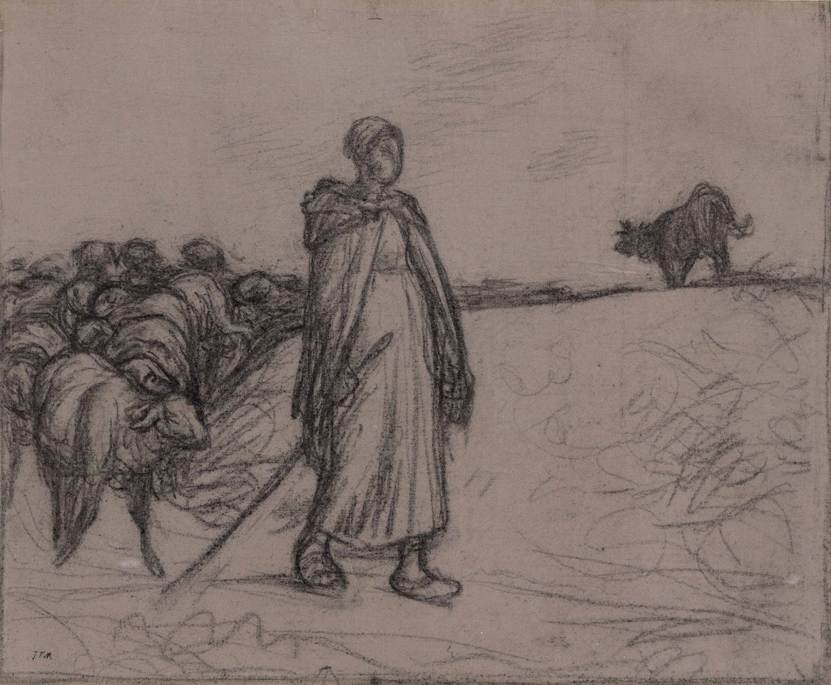 The return of the shepherdess by Jean-François Millet