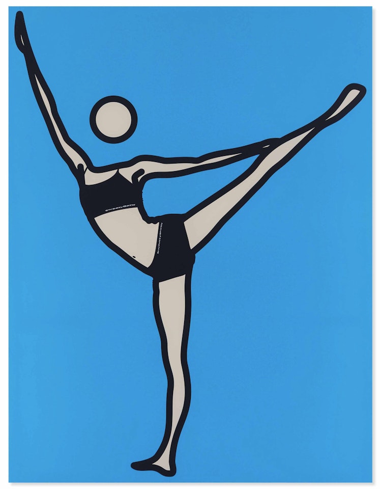 Sarah, Arabesque 2 by Julian Opie
