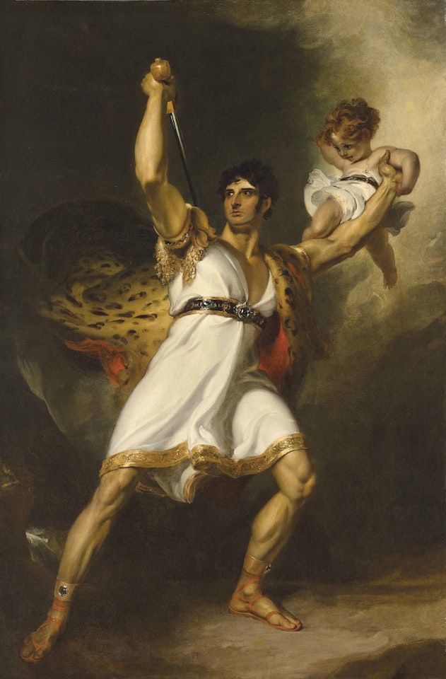 Portrait of John Philip Kemble (1757-1823), full-length, as Rolla from Sheridan's Pizarro by Sir Thomas Lawrence