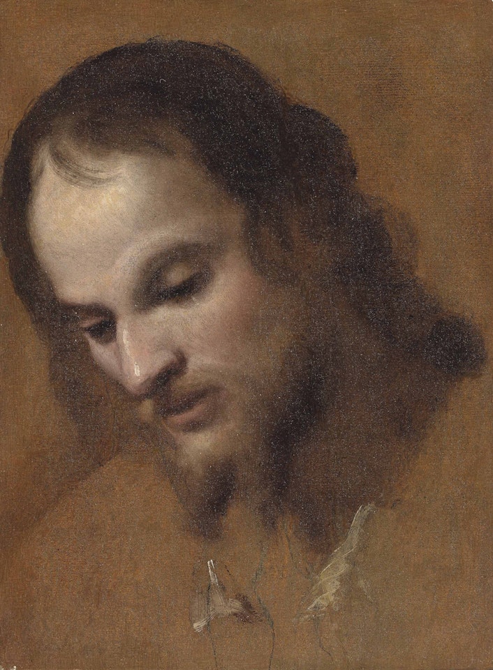 Head study of a bearded man by Florentine School