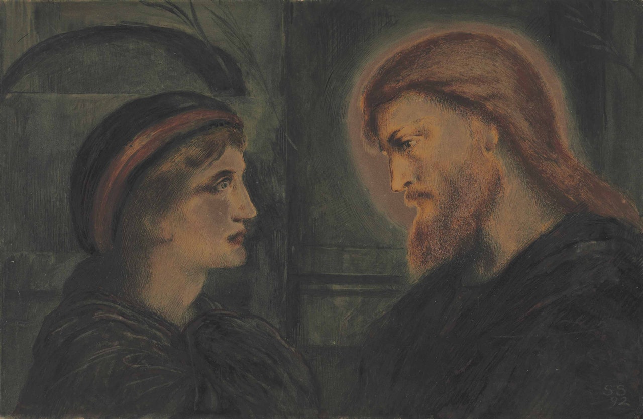 Christ and a Youth by Simeon Solomon