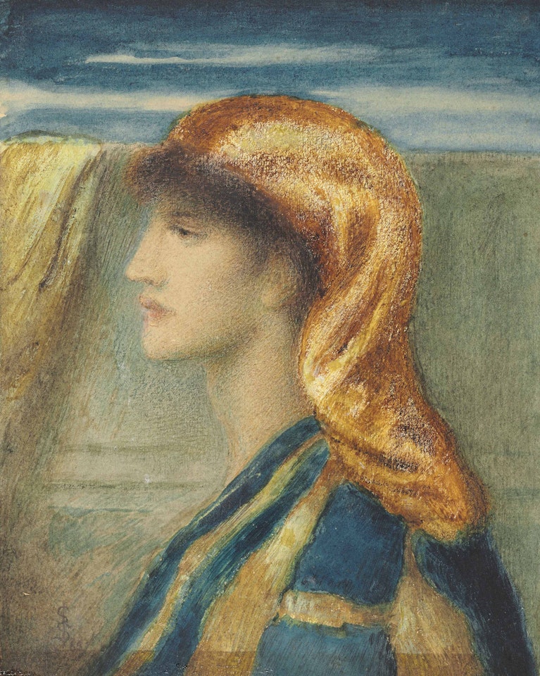 The golden headdress by Simeon Solomon