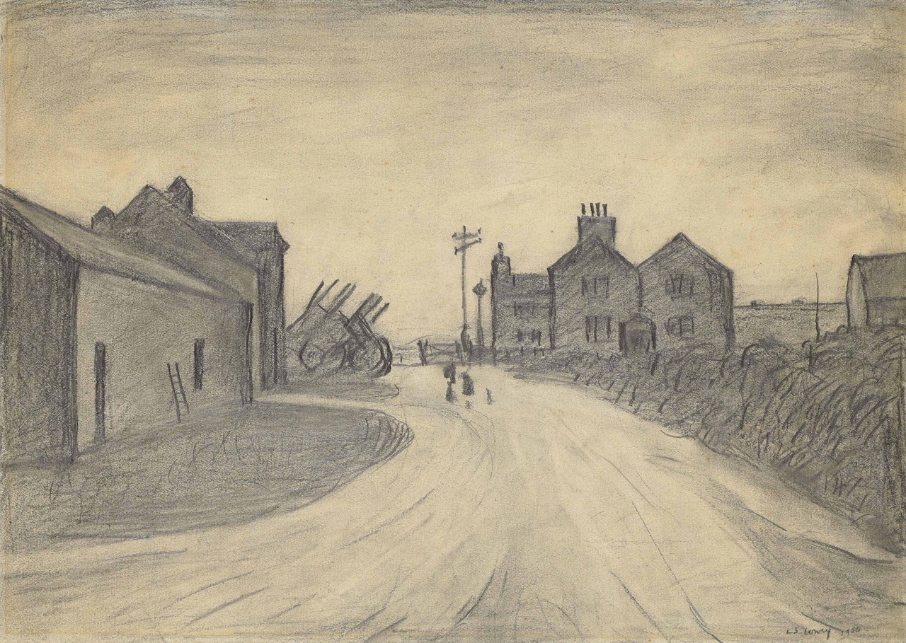 Arden’s Farm, Swinton by Laurence Stephen Lowry