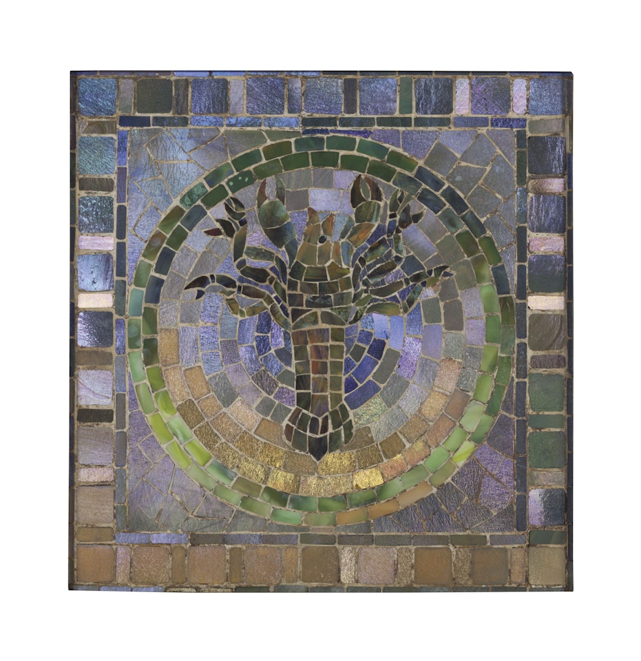 A MOSAIC PANEL by Tiffany Studios