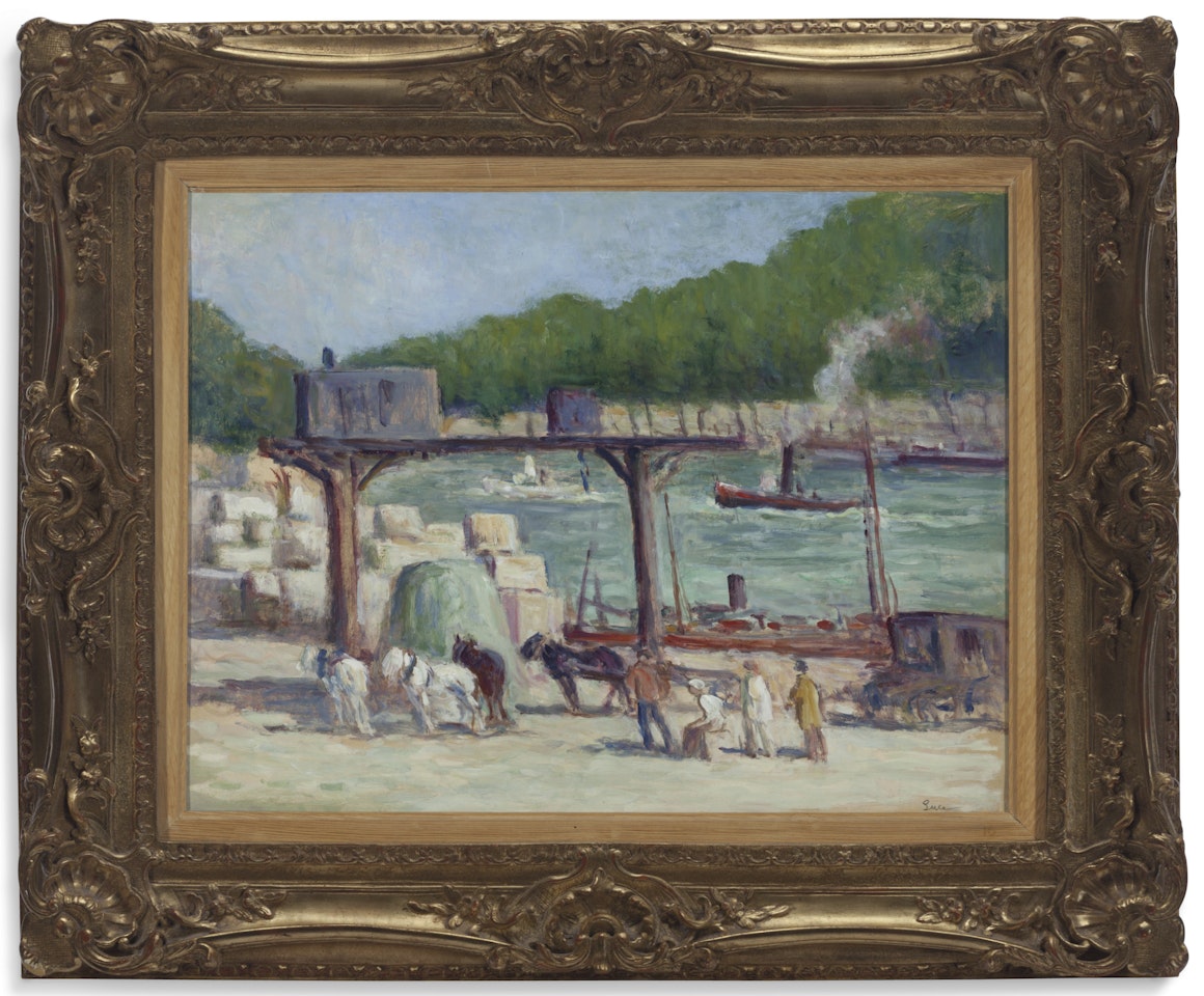 Le quai aux marchandises by Maximilien Luce