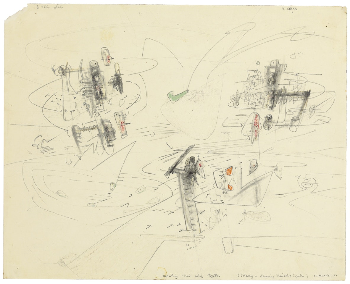 Solaring; Sunning Themselves Together by Roberto Matta