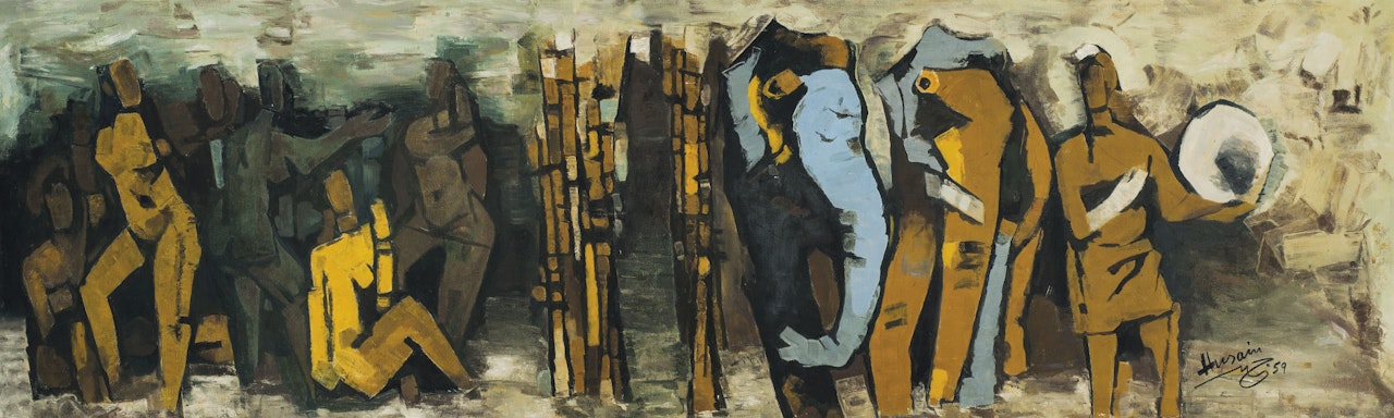 Untitled (Tribal) by M.F. Husain