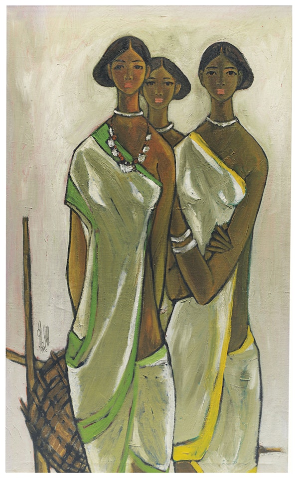 Untitled (Fisherwomen) by B Prabha