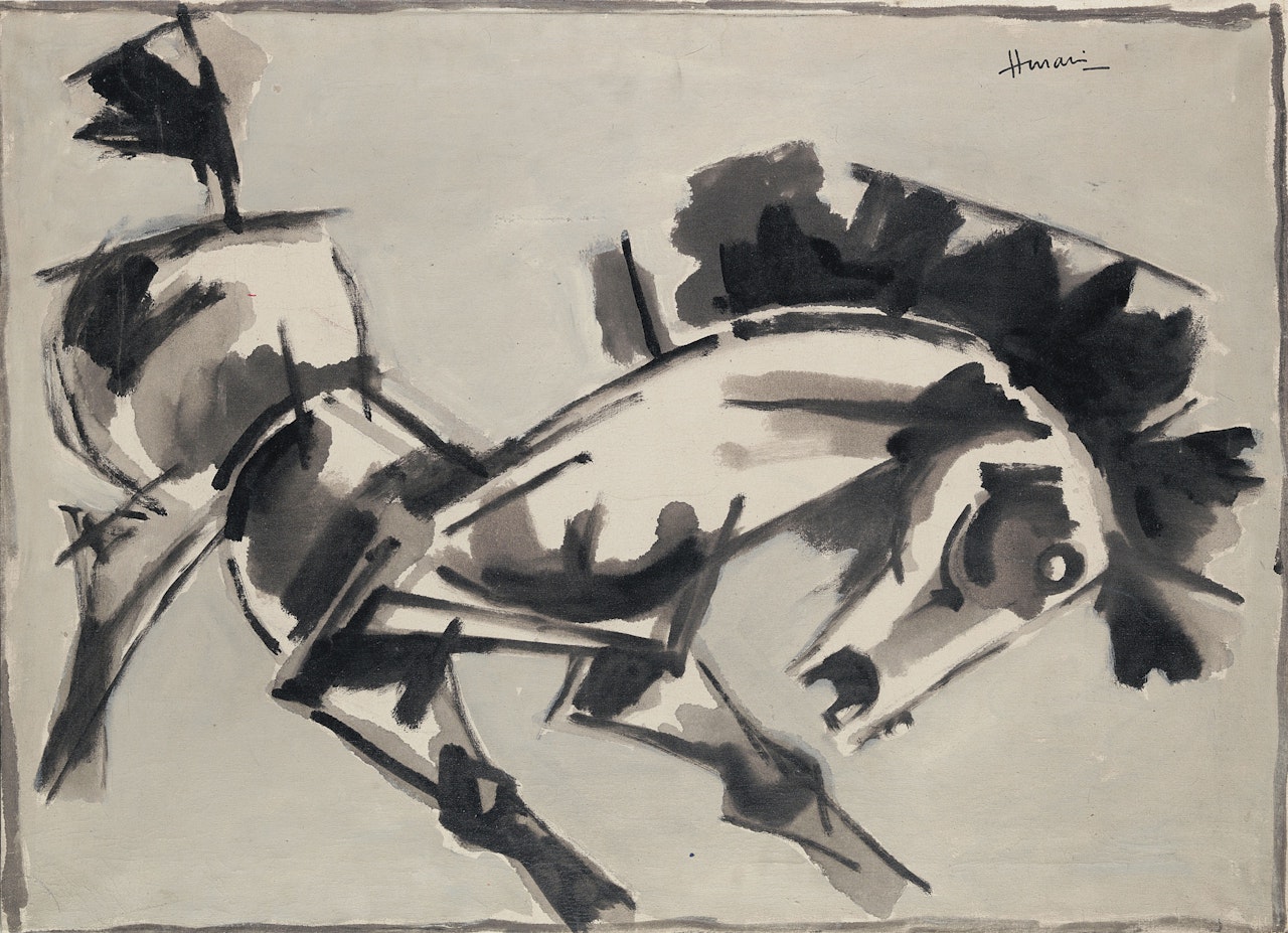 Untitled (Horse) by M.F. Husain