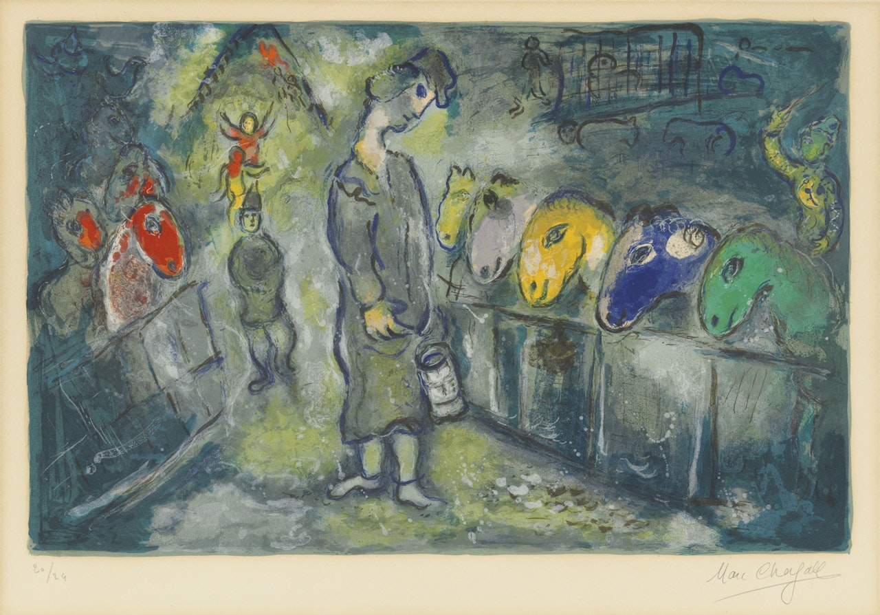 One Plate, from: Le Cirque by Marc Chagall