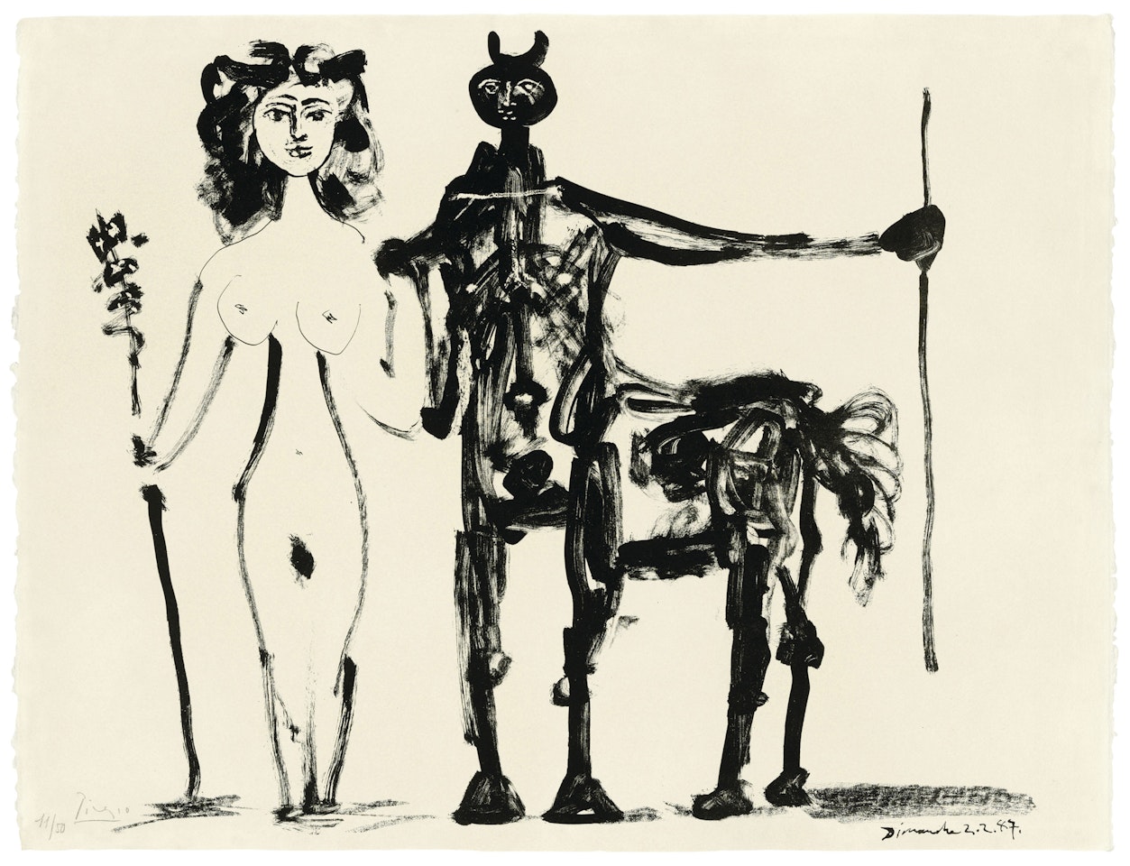 Centaure et bacchante by Pablo Picasso