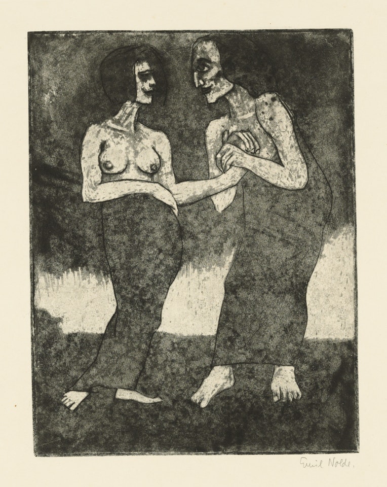 Mann und Mädchen by Emil Nolde