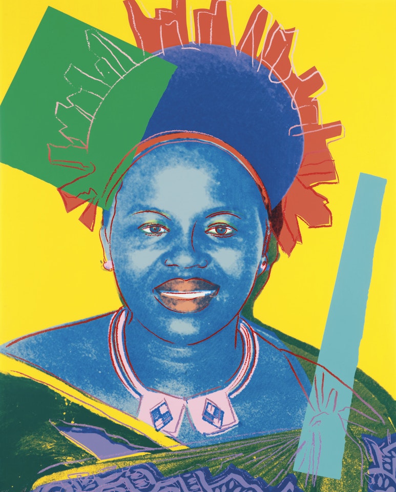 Queen Ntombi Twala, from: Reigning Queens (Royal Edition) by Andy Warhol