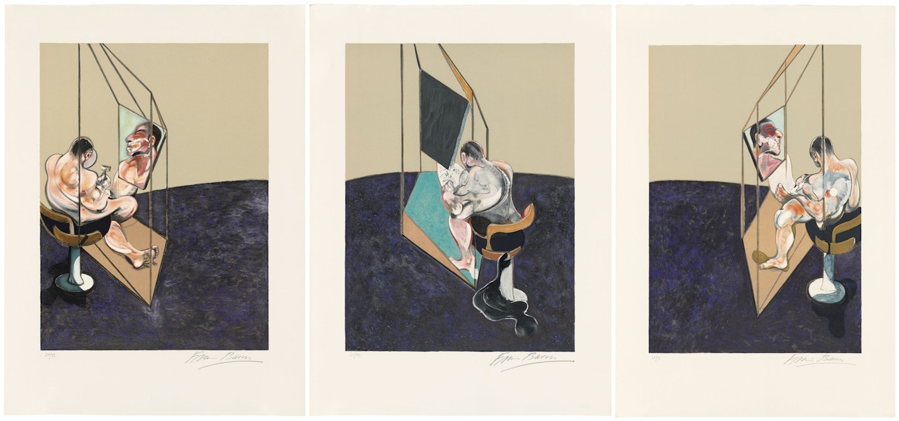 Three Studies of the Male Back by Francis Bacon