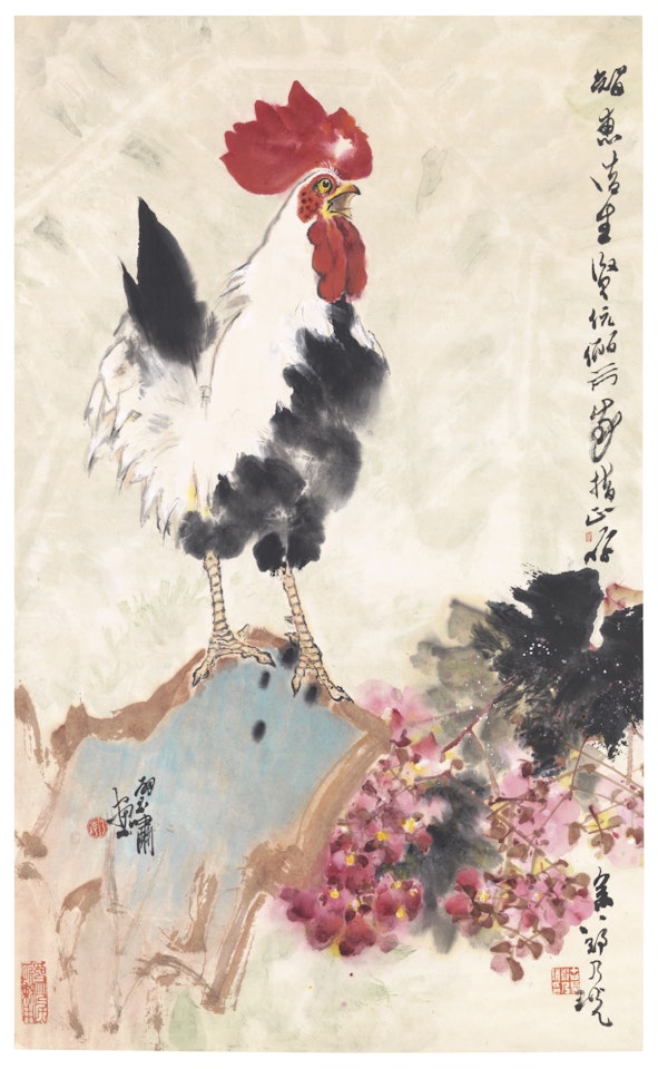 Cock Crowing on a Spring Morning by Zheng Naiguang