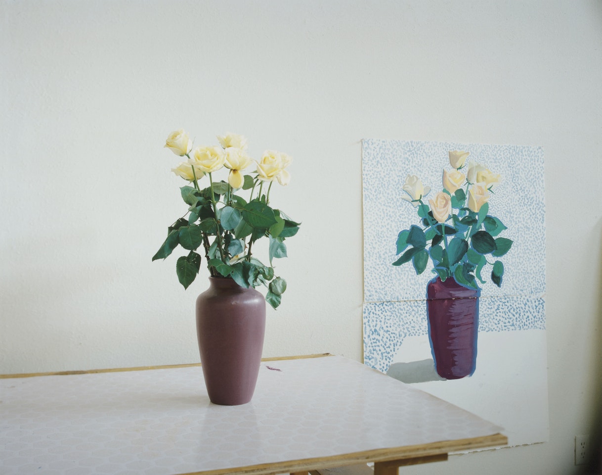 Roses for Mother by David Hockney