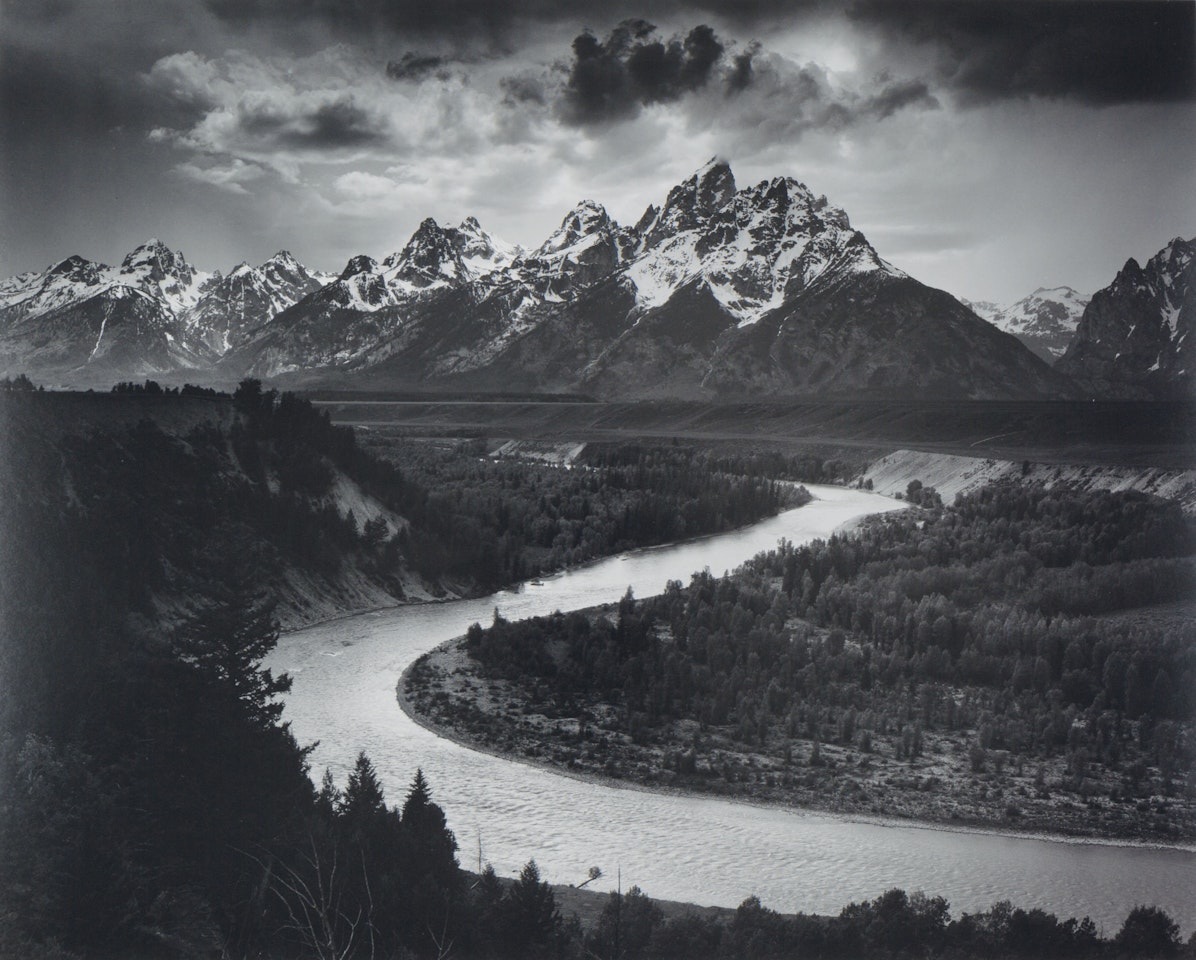 The Tetons and the Snake River, Grand Teton National Park, Wyoming by Ansel Adams