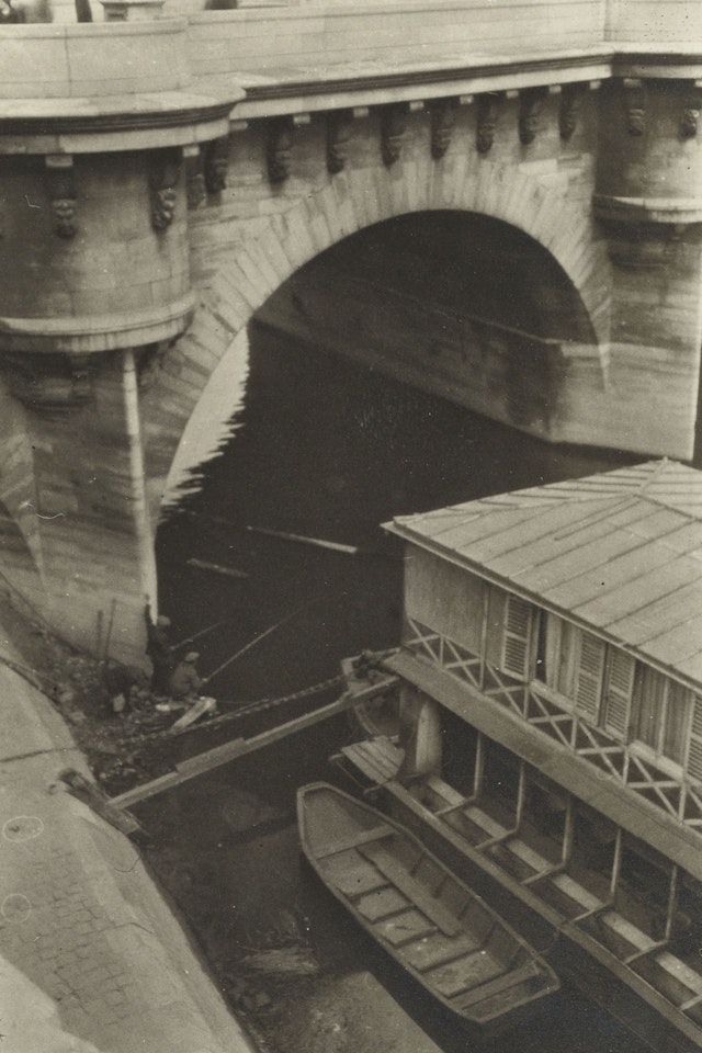 Fisherman on the Seine, Paris by André Kertész