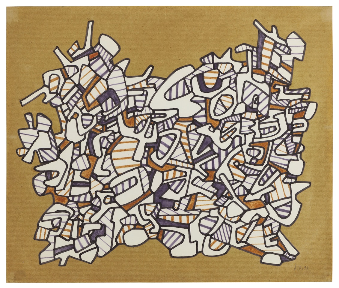 Massif Héroique (Décor de Fond) by Jean Dubuffet