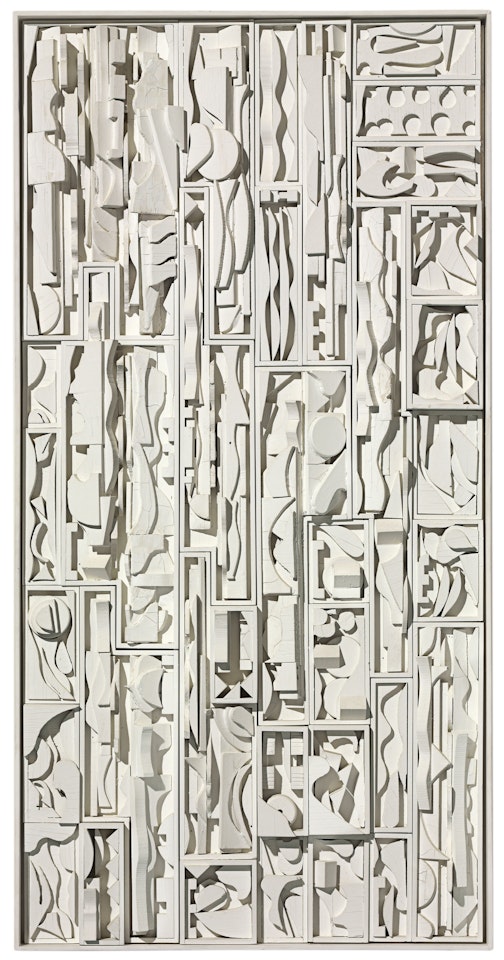 Maquette for White Vertical Water by Louise Nevelson