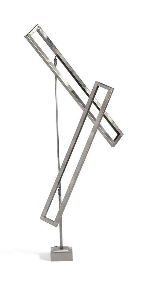 Open Rectangles One Up One Down Excentric by George Rickey