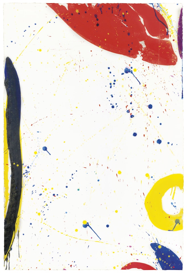 Untitled (Bright Ring Drawing) by Sam Francis
