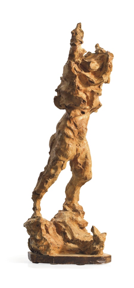 Mujer desnudándose (o El viento en Catamarca) (Woman getting undressed, or The wind in Catamarca) by Lucio Fontana