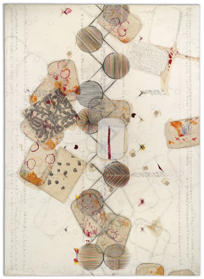 Senza Titolo (Dove Le Parallele Vanno Ad Incontrarsi...) (Untitled (Where the Paralleles Come Together)) by Alighiero Boetti