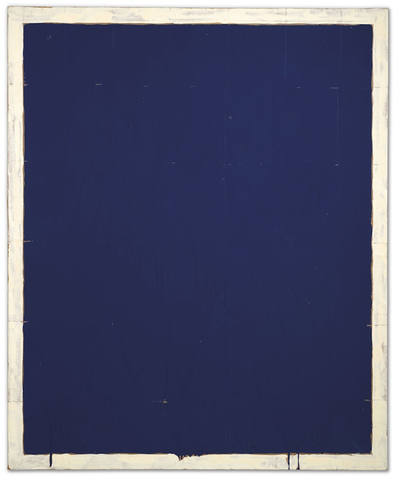Monocromo Blu (Monochrome Blue) by Mario Schifano